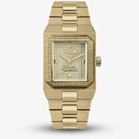 Vivienne Westwood Ladies Brunswick Gold Tone Rectangle Dial Watch VV333LOLGD