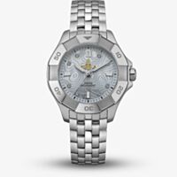 Vivienne Westwood Ladies Brompton Patterned Blue Dial Watch VV341LBLSL