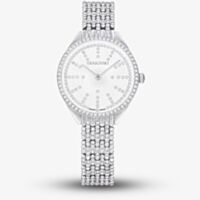 Swarovski Attract White Crystal Bracelet Watch 5742479