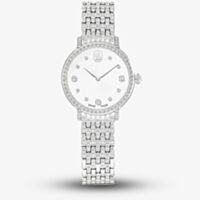 Swarovski Imber White Crystal Silver Tone Bracelet Watch 5741229