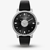 Olivia Burton Beaulieu Black Dial Crystal Set Watch 24000301