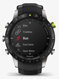 Garmin Mens Marq Athlete Titanium Black Rubber Strap Watch 010-02006-16 