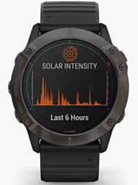 Garmin Unisex Fenix 6X Pro Solar Edition Black Rubber Strap Watch 010-02157-21 