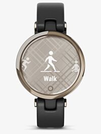 Garmin Ladies Lily Gold Plated Black Smartwatch 010-02384-B1 
