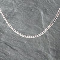 Pre-Owned 9ct White Gold 18 Inch Curb Chain 41162145