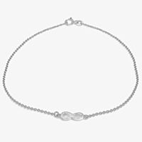 Sterling Silver 26cm Infinity Anklet 8.23.7195