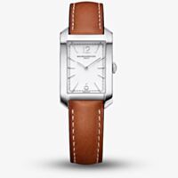 Baume & Mercier Hampton White Dial Brown Strap Watch BM0A10473LS