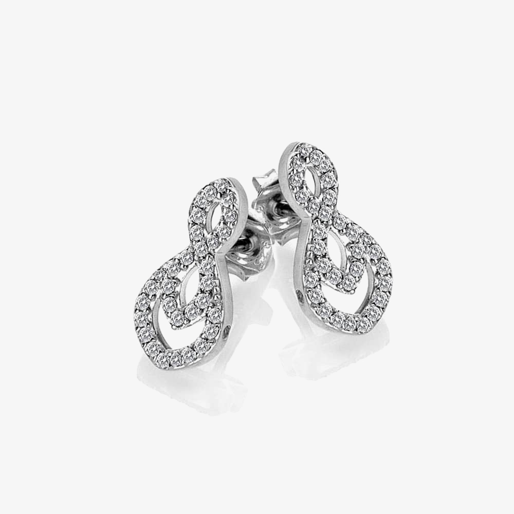 Hot Diamonds Harmony White Topaz Earrings DE609