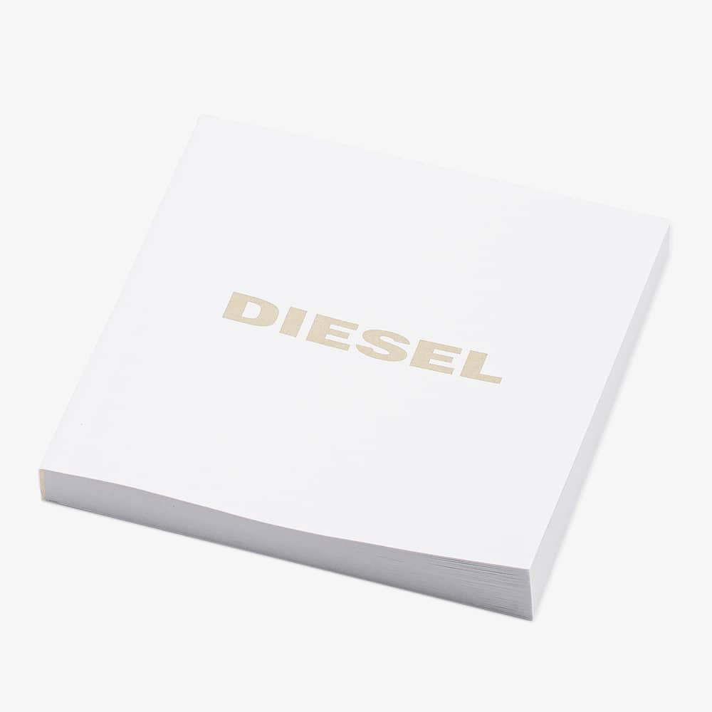 Diesel Mens MS9 Silver Dial Beige Camo Leather Strap Watch DZ4472
