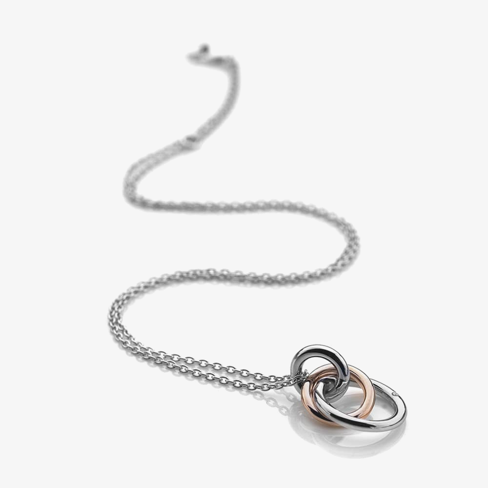 Hot Diamonds Silver & Rose Gold Plated Eternal Pendant DP373