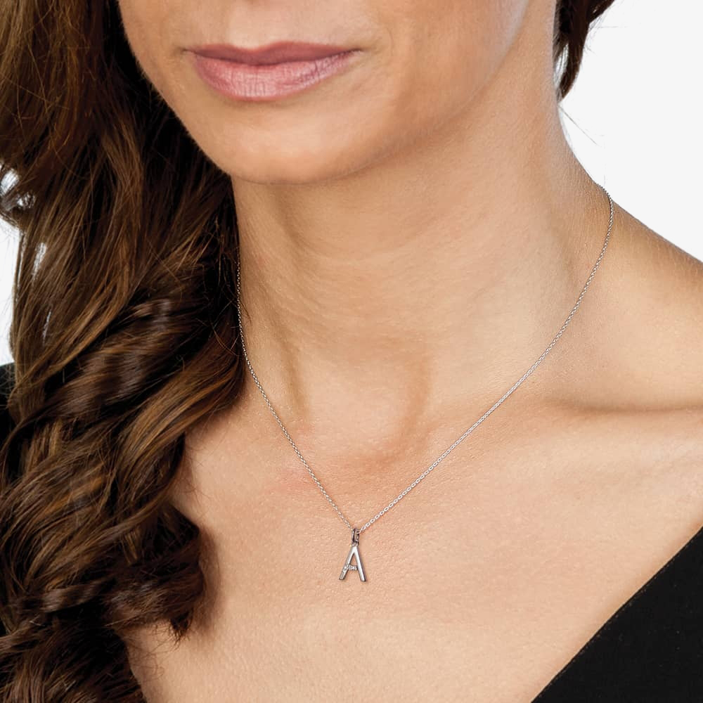 Hot Diamonds 'A' Micro Pendant DP401