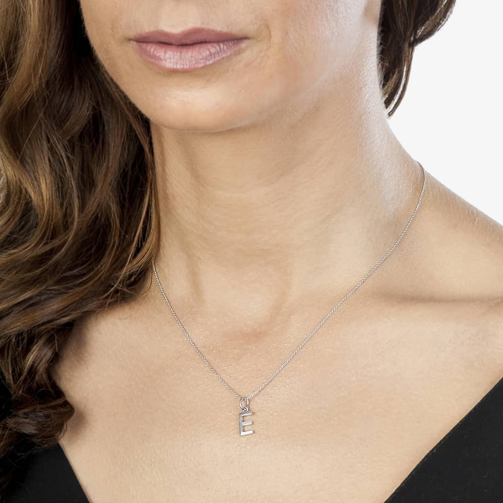 Hot Diamonds 'E' Micro Pendant DP405