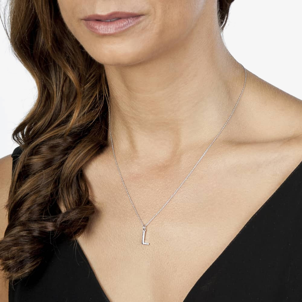 Hot Diamonds 'L' Micro Pendant DP412