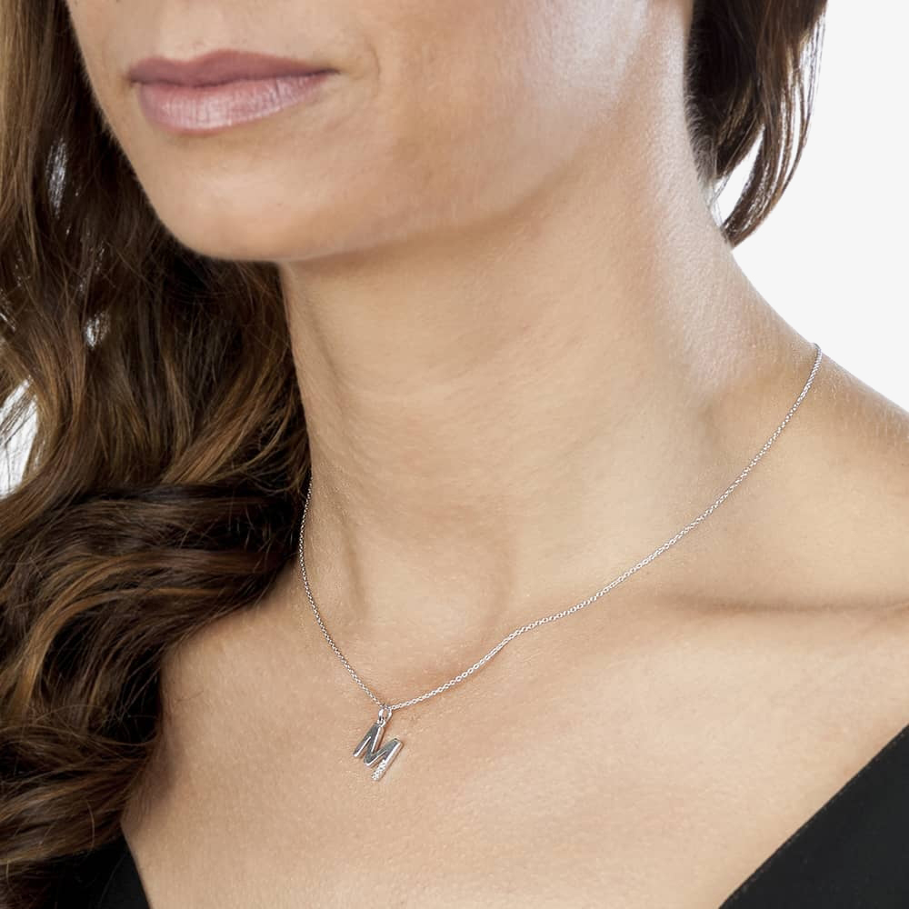 Hot Diamonds 'M' Micro Pendant DP413