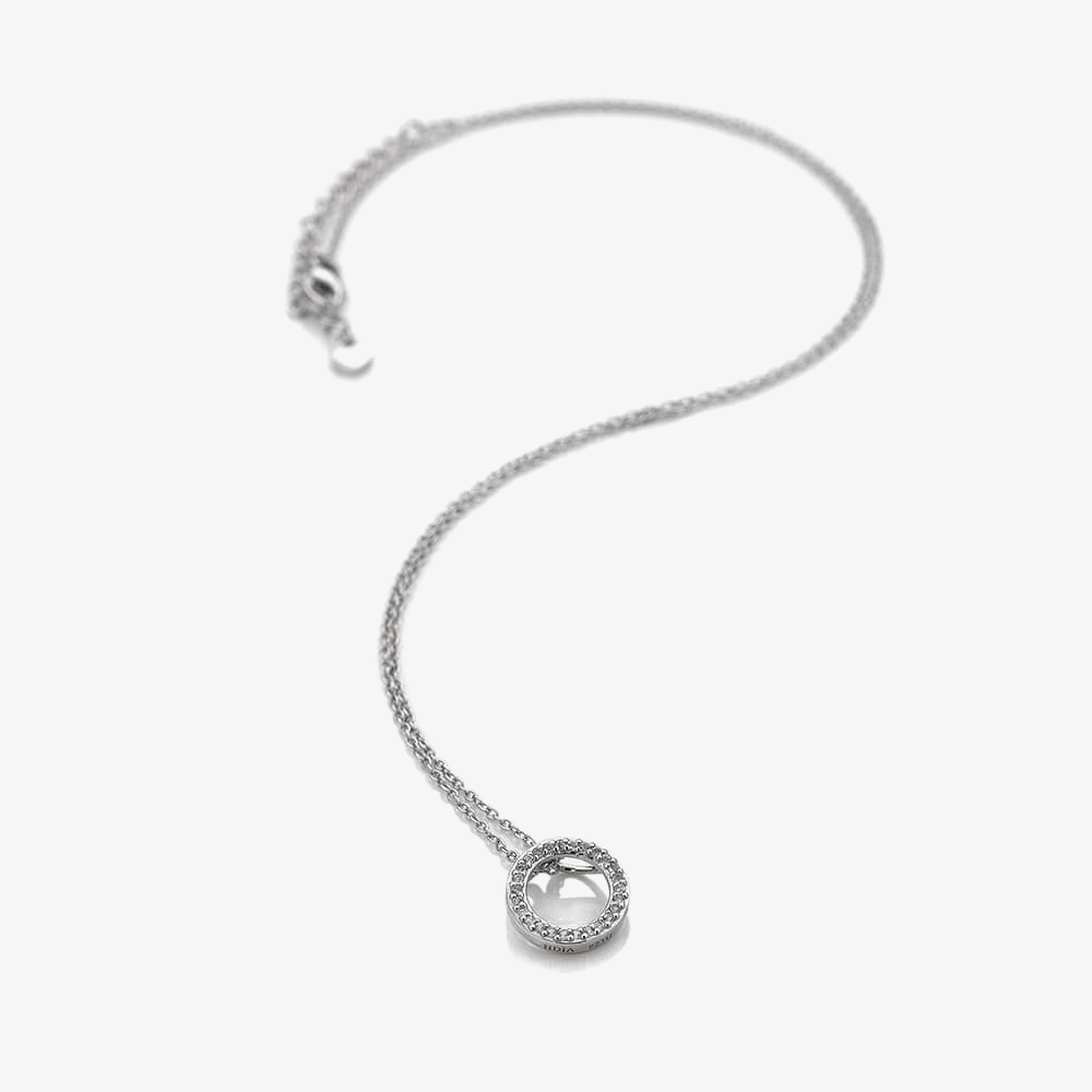Hot Diamonds Striking White Topaz Circle Pendant DP661