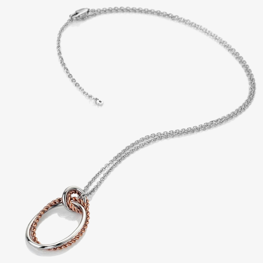 Hot Diamonds Unity Oval Rose Gold Plated Pendant DP738