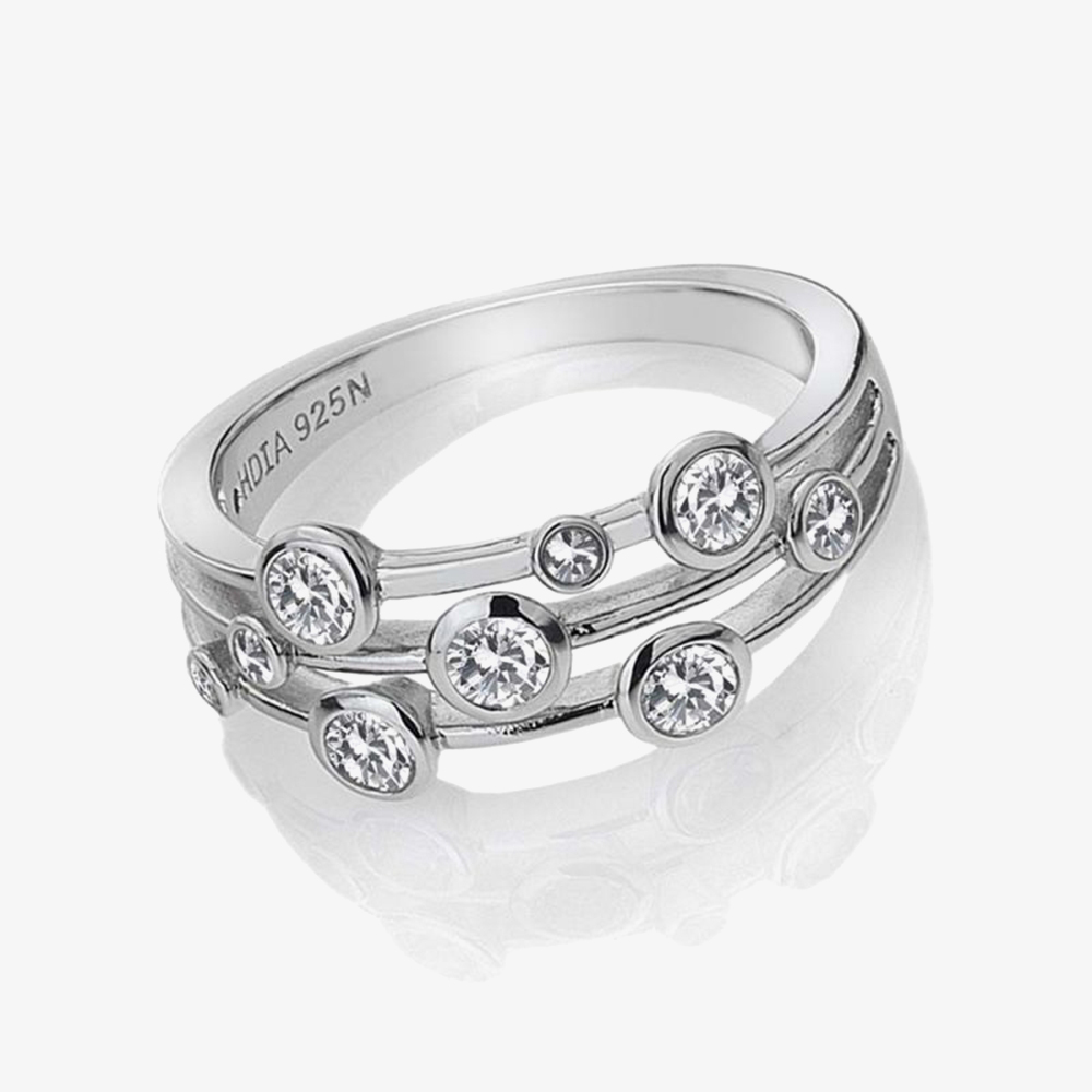 Hot Diamonds Tender White Topaz Multi-Stone Ring DR207