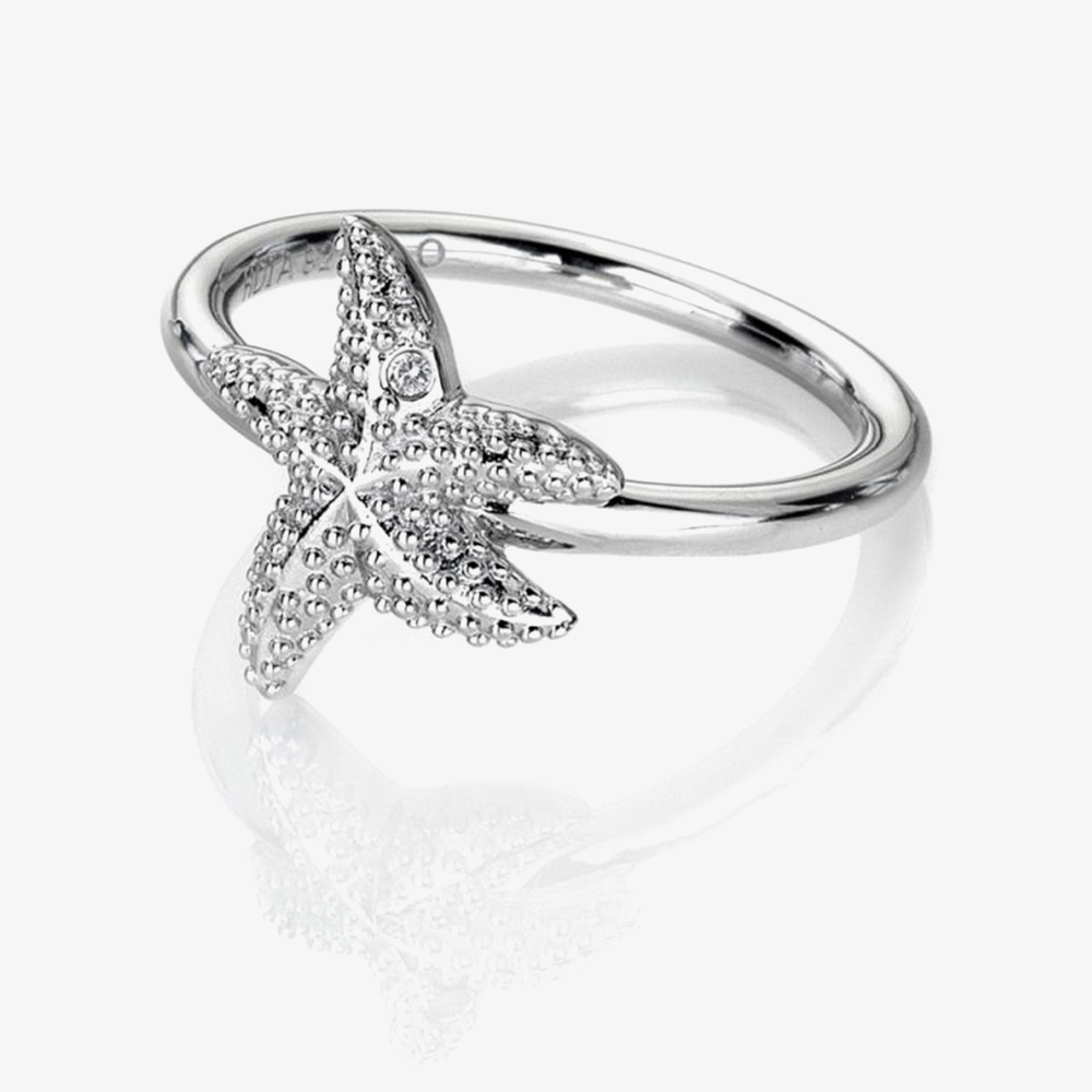 Hot Diamonds Eternal Love Silver Starfish Ring DR213