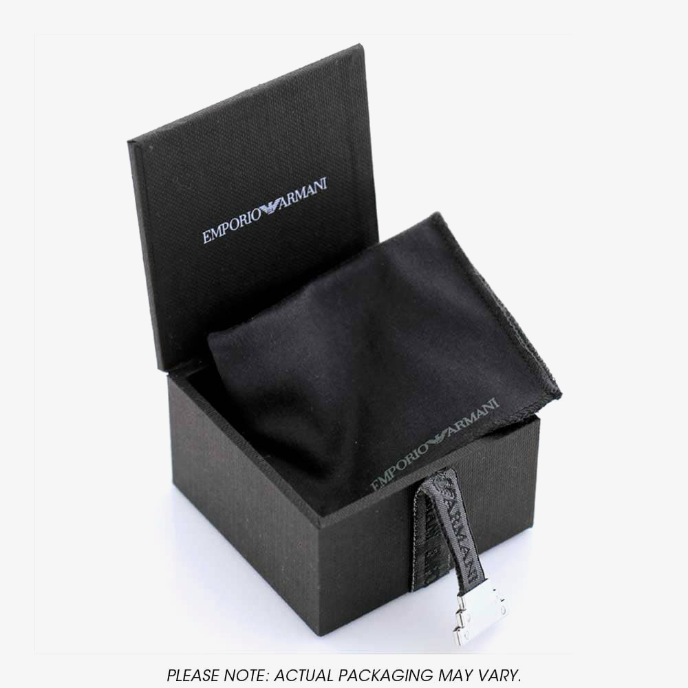 Emporio Armani Mens Heritage Stainless Steel Logo Link Bracelet EGS2435040
