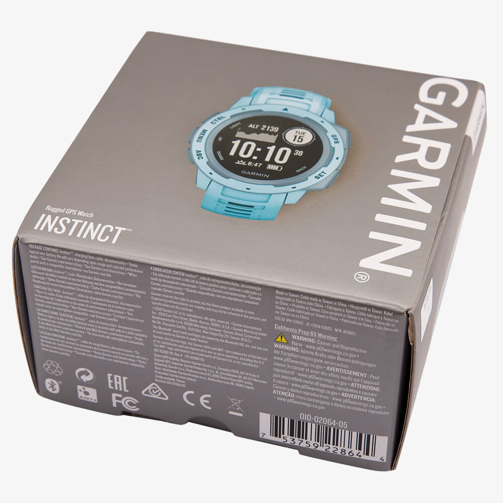 Garmin Instinct Solar Surf Edition Cloudbreak Rubber Strap Smartwatch 010-02293-08