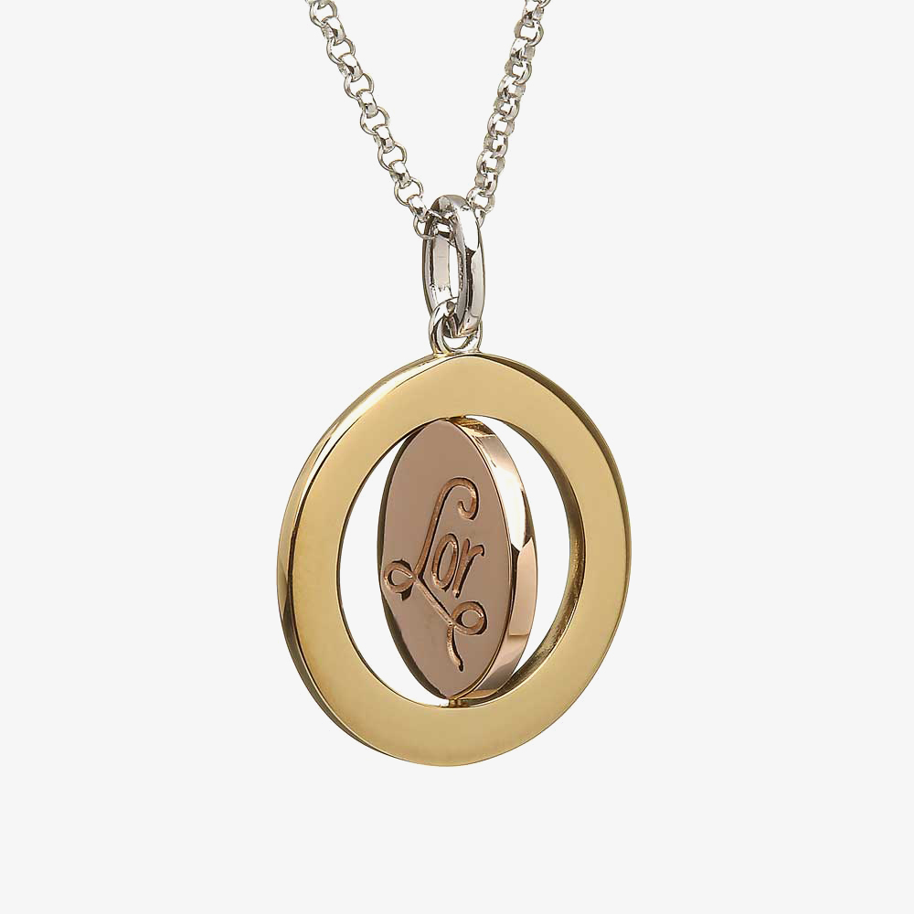 House Of Lor Silver Two Tone Pendant H-40023