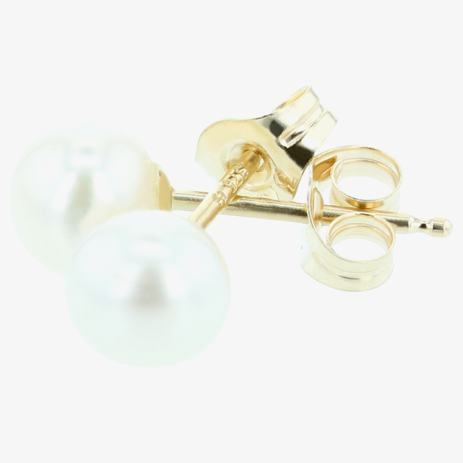 9ct Yellow Gold Akoya Pearl Stud Earrings EOZ102CM
