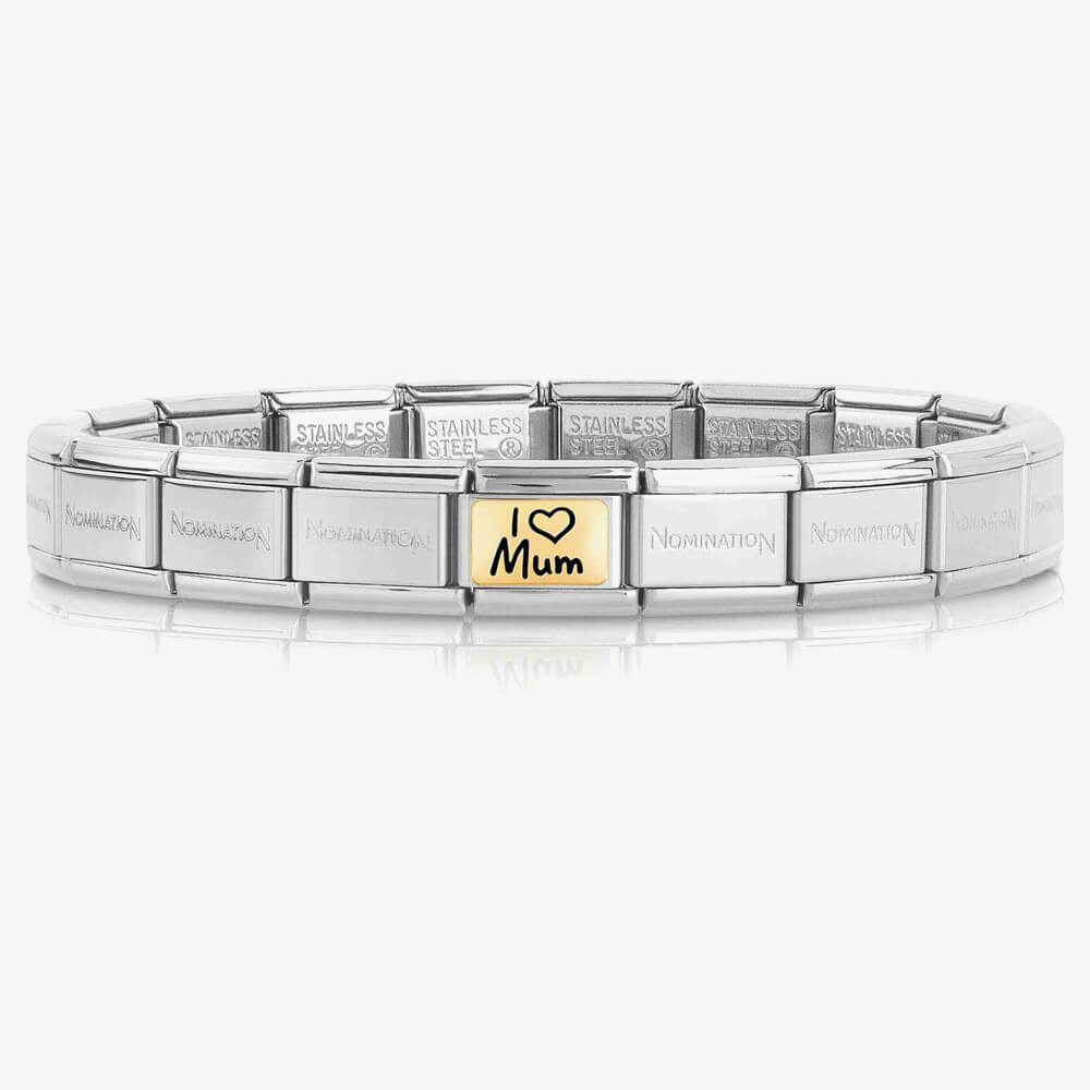 Nomination CLASSIC Composable Limited Edition Gold I Heart Mum Charm 030166/01 