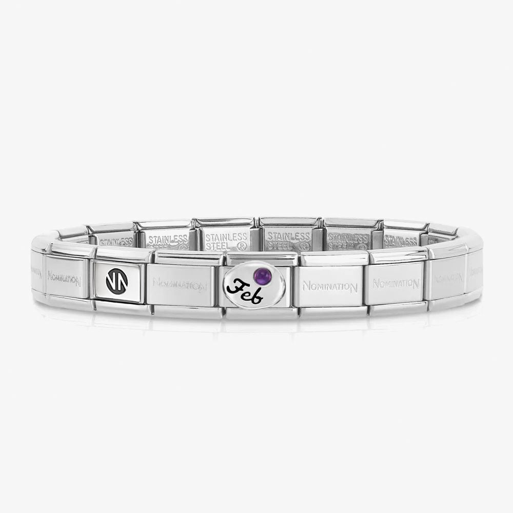 Nomination CLASSIC Composable February Birthstone Bracelet 030000 &amp; 330505 02