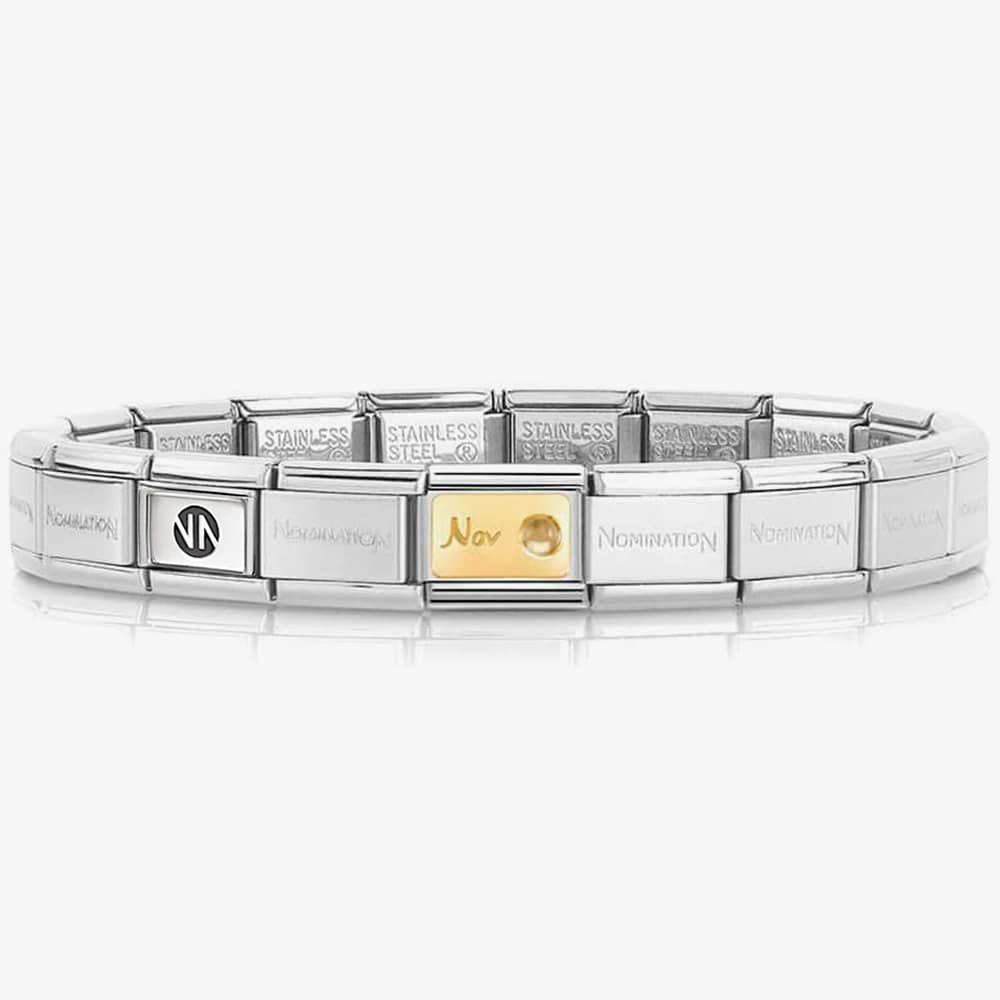 Nomination November Citrine Birthstone Charm
