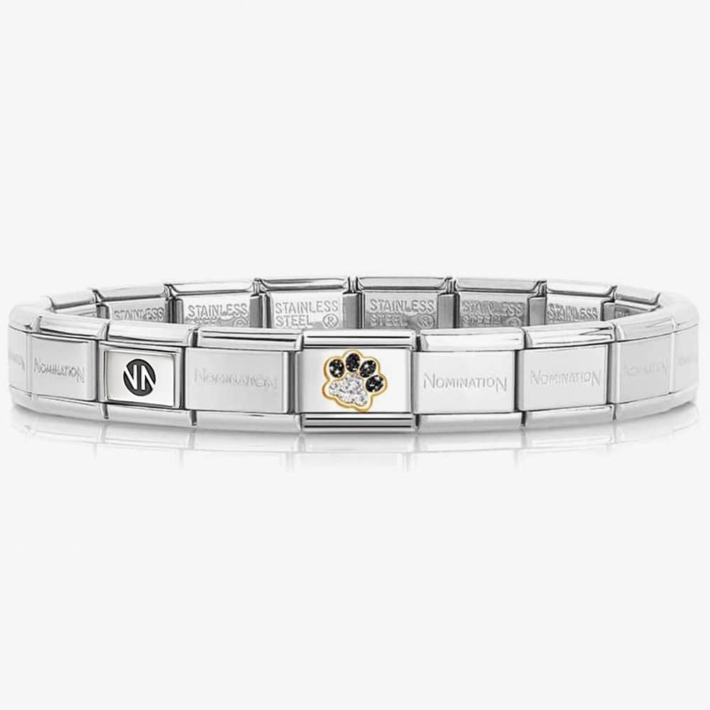 Nomination Black And Silver Pawprint Charm