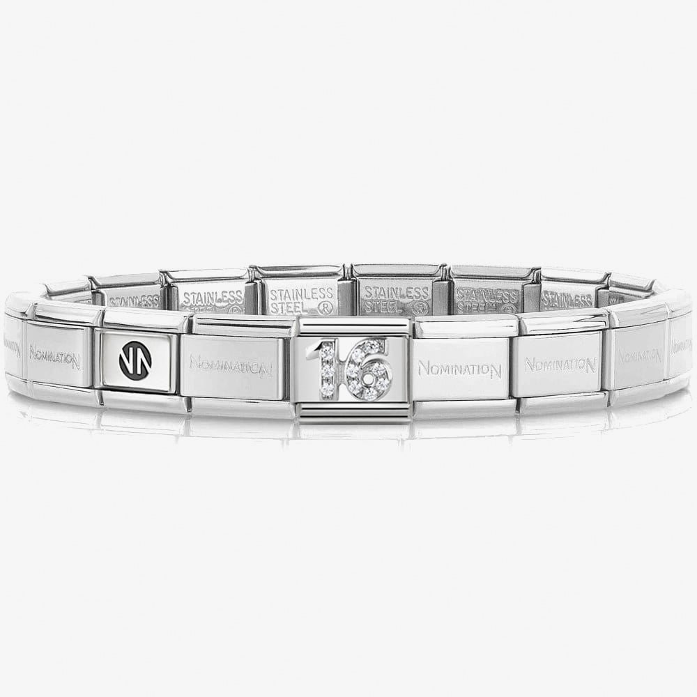 Nomination CLASSIC Silvershine 16 Charm Bracelet 330304/17 &amp; 530300 SI