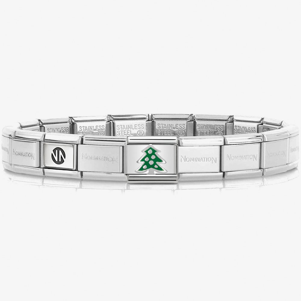 Nomination CLASSIC Christmas Tree Charm Bracelet 330204/08 &amp; 530300 SI