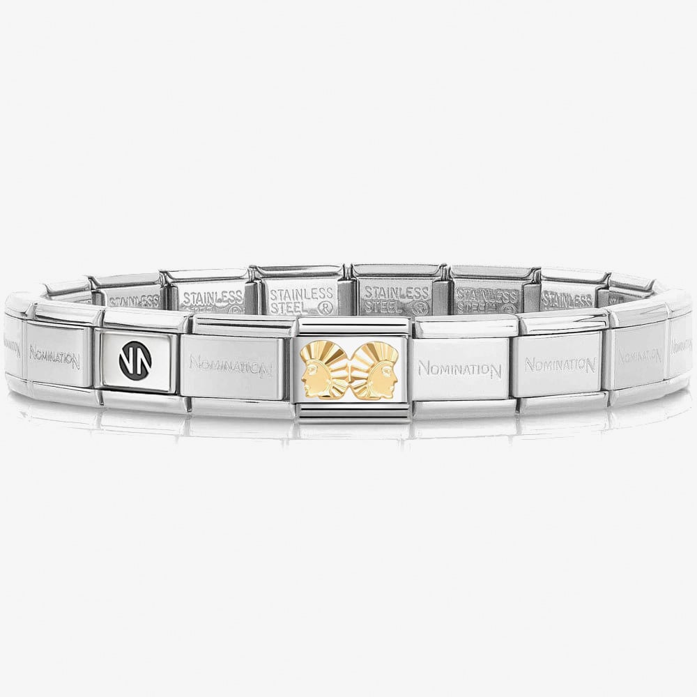Nomination CLASSIC Silver Gemini Charm Bracelet 530300 SI &amp; 030167/03