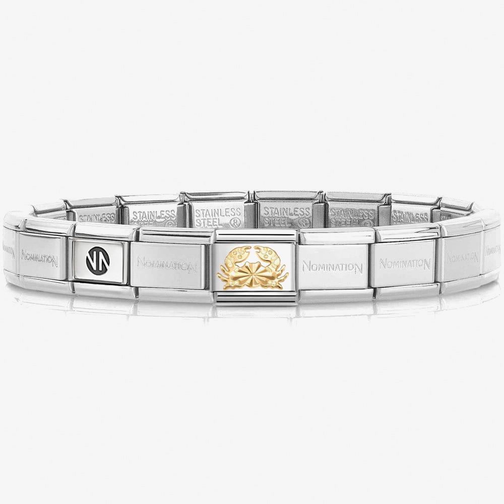 Nomination CLASSIC Silver Cancer Charm Bracelet 530300 SI &amp; 030167/04