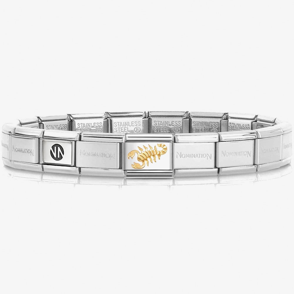 Nomination CLASSIC Silver Scorpio Charm Bracelet 530300 SI &amp; 030167/08