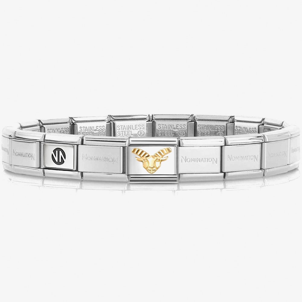 Nomination CLASSIC Silver Capricorn Charm Bracelet 530300 SI &amp; 030167/10