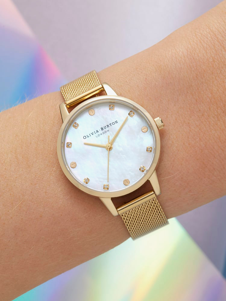 Olivia Burton Ladies Classics Mesh Bracelet Watch OB16SE08