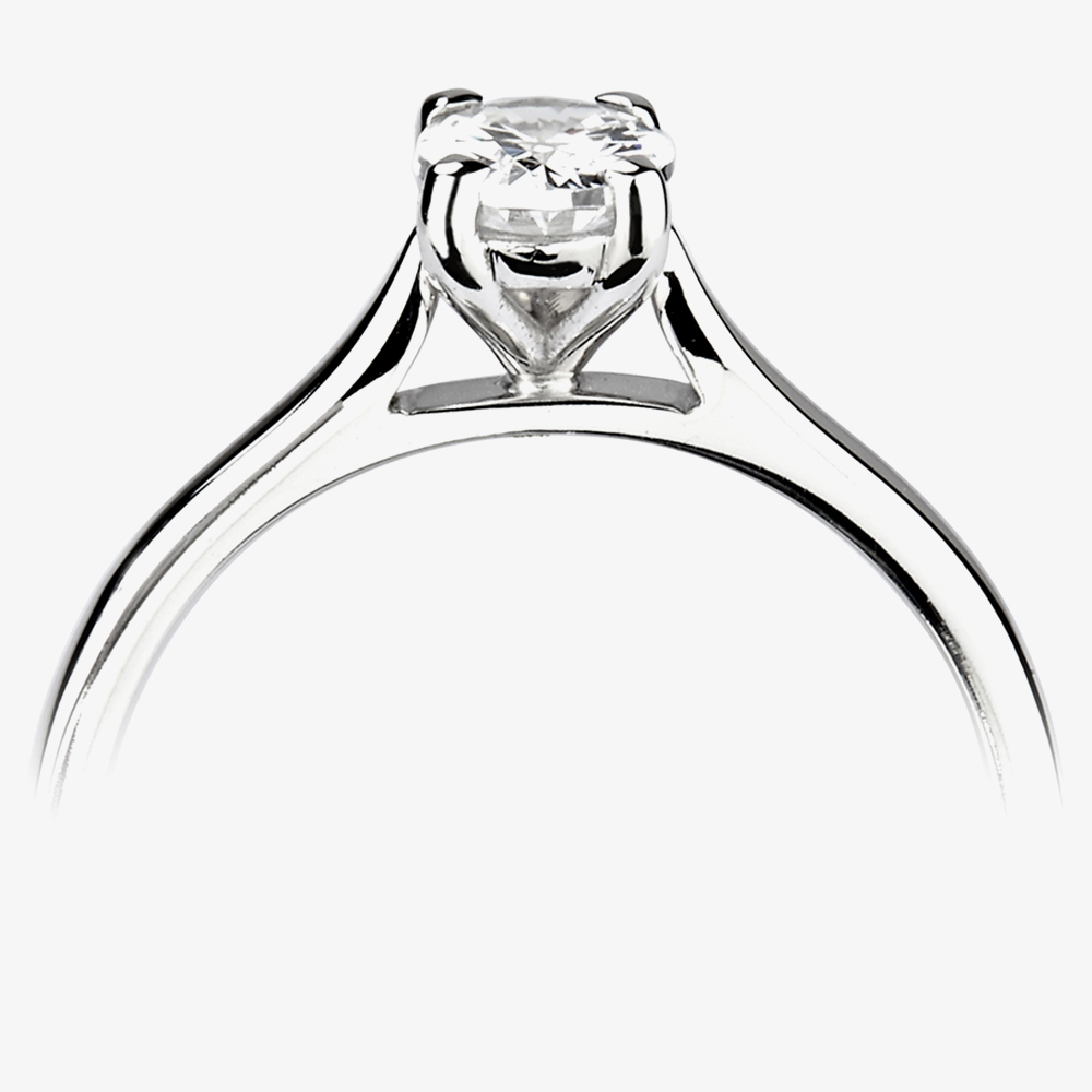 Signature Collection Platinum GIA Certificated 1.00ct Oval Diamond Solitaire Ring RI-2212(1.00CT PLUS)- D/IF/1.00ct