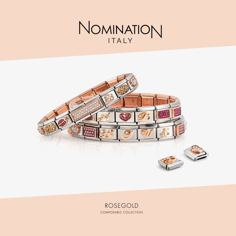 Nomination CLASSIC Rose Gold Letter N Charm 430310/14