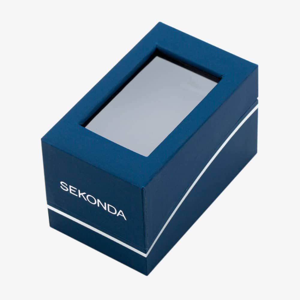 Sekonda Dual Display Black Rubber Strap Watch 1163