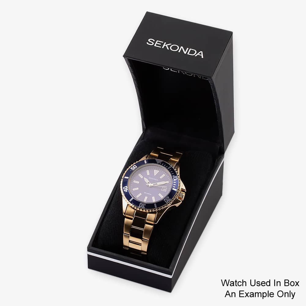 Sekonda Mens Black Dial Bracelet Watch 1171