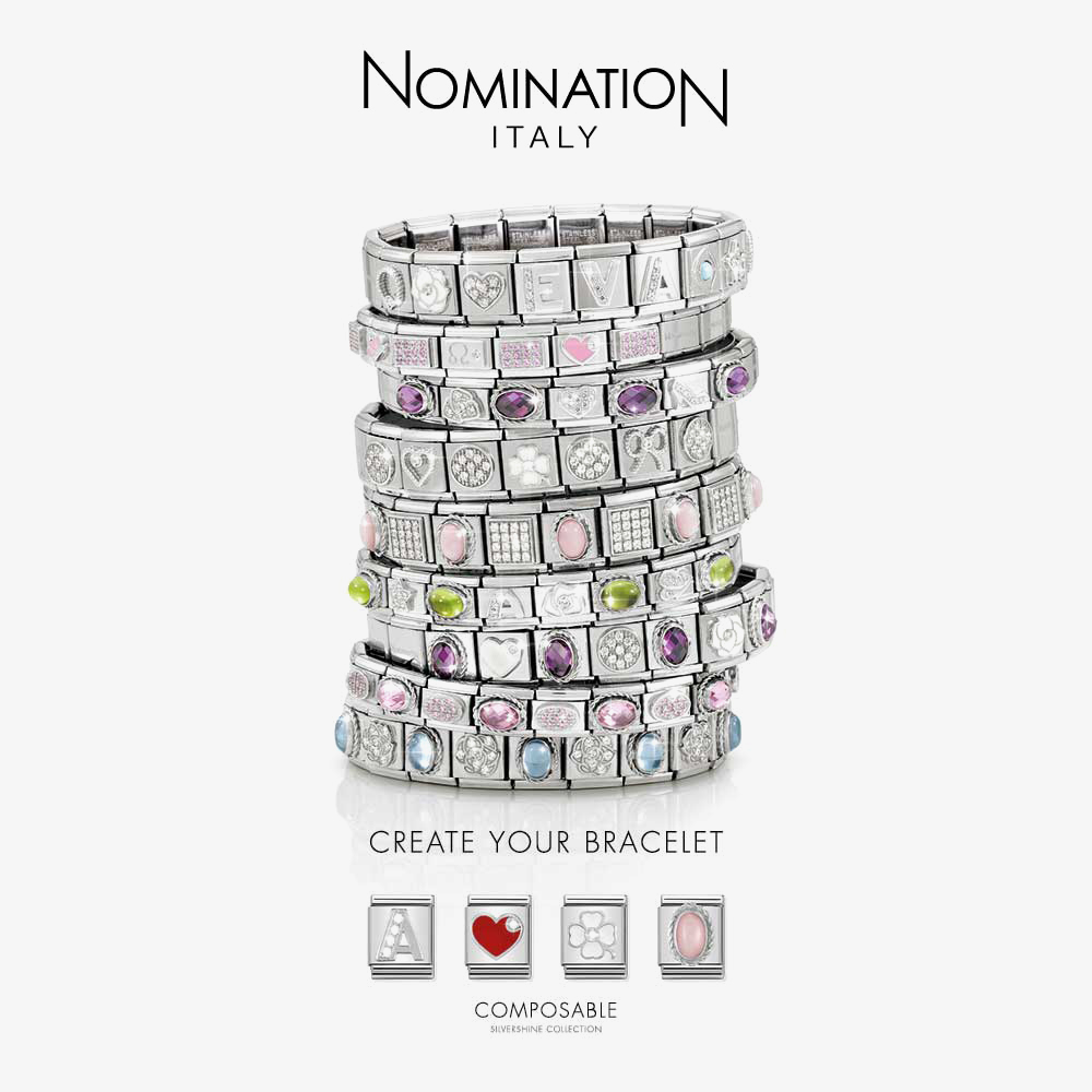 Nomination Cubiamo Textures Flames Cube Charm 162001/011