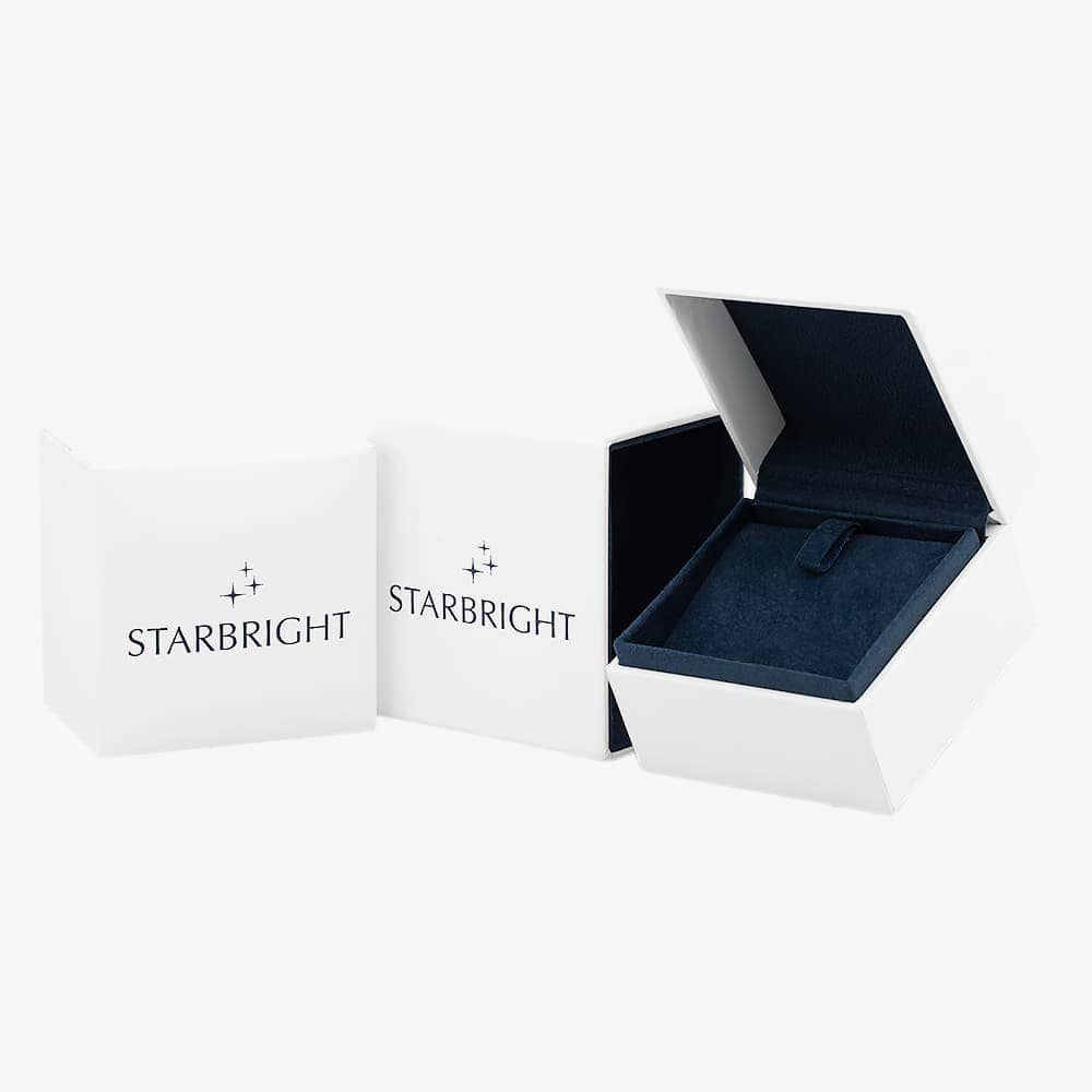 Starbright Sterling Silver Heart Shaped Cubic Zirconia Halo Stud Earrings THB-03E PK