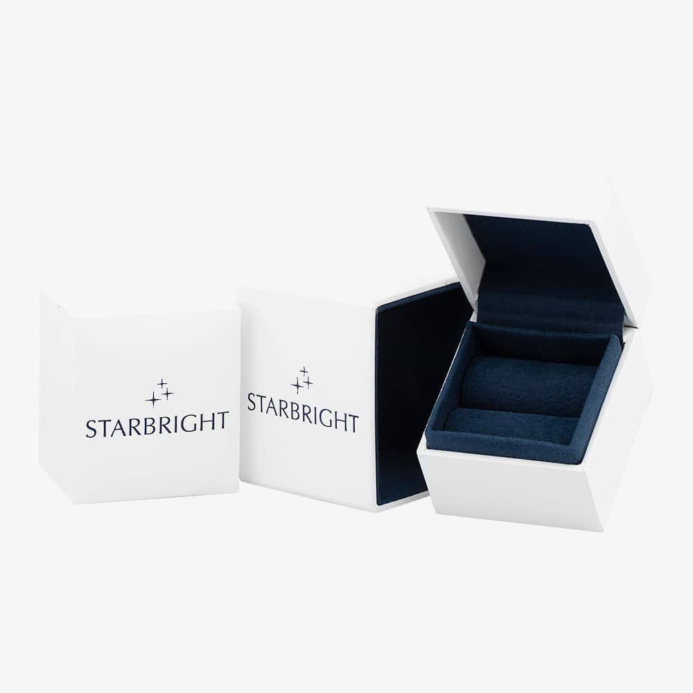 Starbright Sterling Silver Heart Shaped Cubic Zirconia Halo Ring THB-03R PK