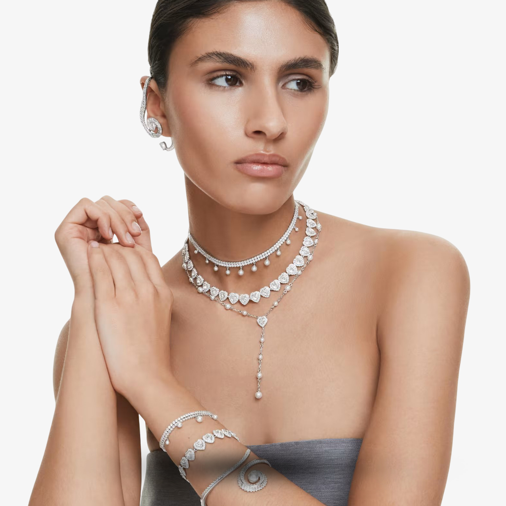 Ariana Grande X Swarovski Capsule Two Row White Crystal Bracelet 5720870