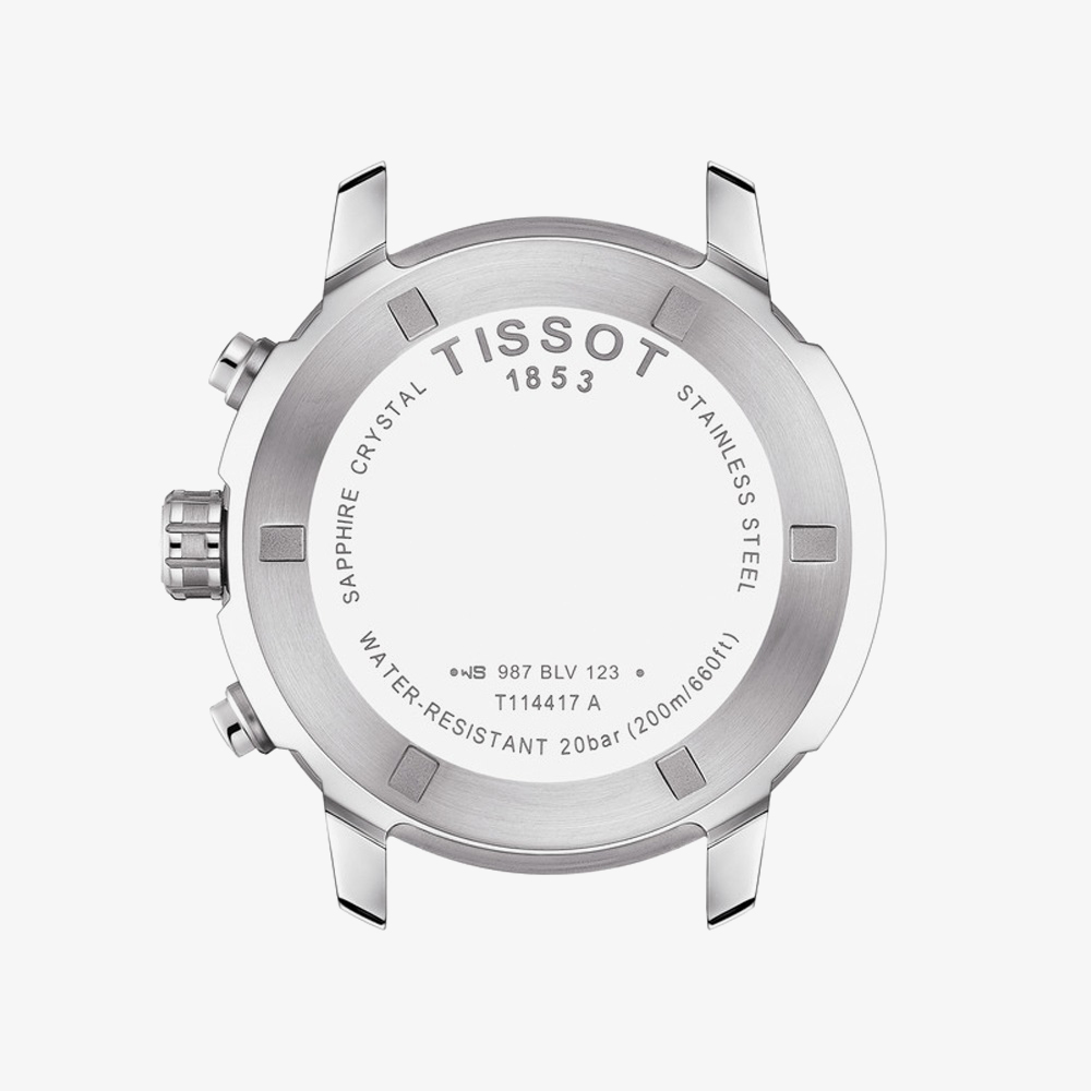 Tissot PRC 200 Stainless Steel Blue Dial Chronograph Watch T114.417.11.047.00
