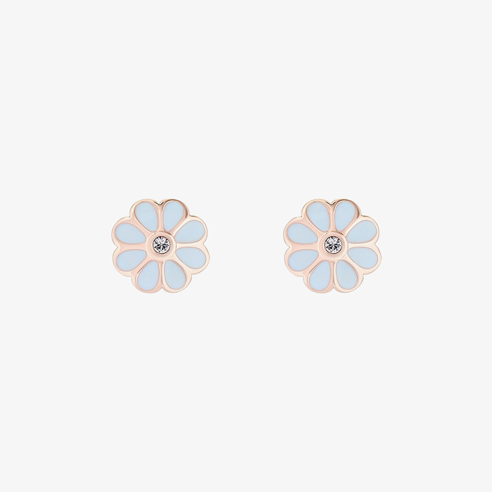 Product photograph of Ted Baker Daraeh Rose Gold Daisy Stud Earrings Tbj2628-24-14 from The Jewel Hut