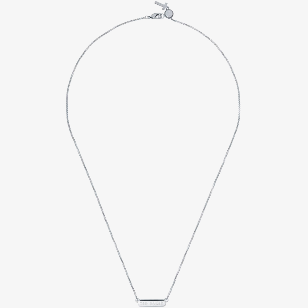 Ted Baker SCARL Silver Tone Crystal Sparkle Bar Necklace TBJ2980-01-02
