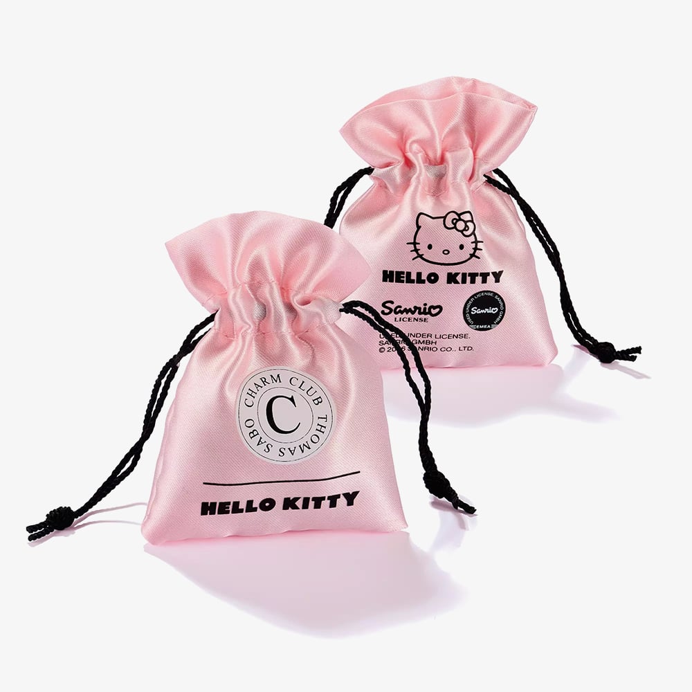 THOMAS SABO Hello Kitty Angel Charm and Blue Textile Bracelet A2244-M07-1-L24V