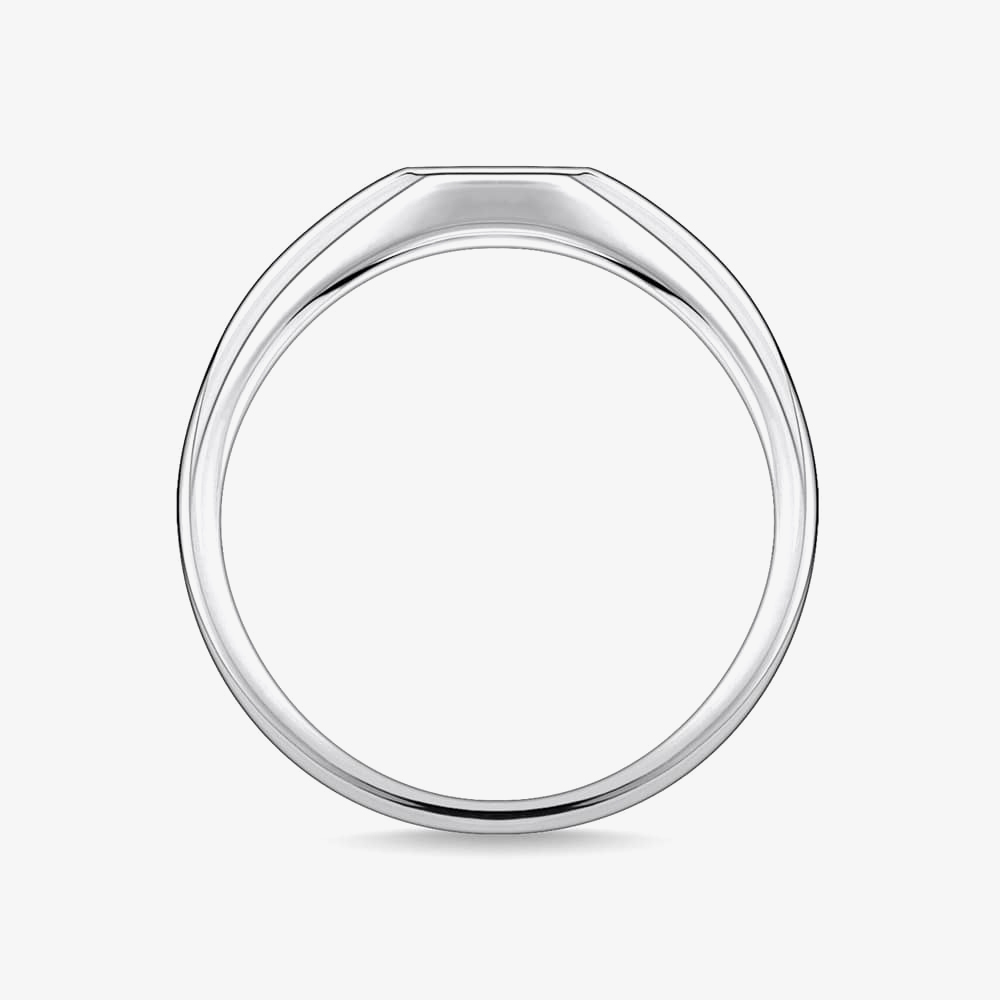 THOMAS SABO Silver Engraved Cubic Zirconia Star Ring TR2314-051-14